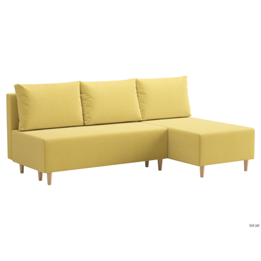 Угловой диван todzal Бэки Соломенный, рогожка Универсальное