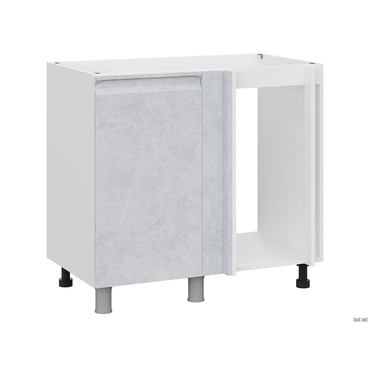 Кухонный модуль СВ-Мебель Велюр Белый / Бетон снежный Белый / Бетон снежный