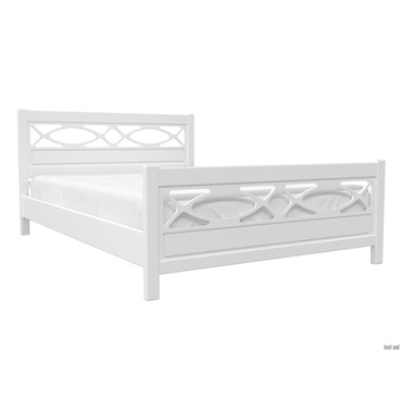 Двуспальная кровать todzal Нелли Белый античный 160х200 см