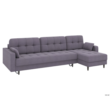 Угловой диван todzal Палермо Графит, шенилл Графит, шенилл