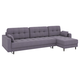 Угловой диван todzal Палермо Графит, шенилл Графит, шенилл