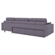 Угловой диван todzal Палермо Графит, шенилл Графит, шенилл