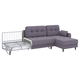 Угловой диван todzal Палермо Графит, шенилл Графит, шенилл