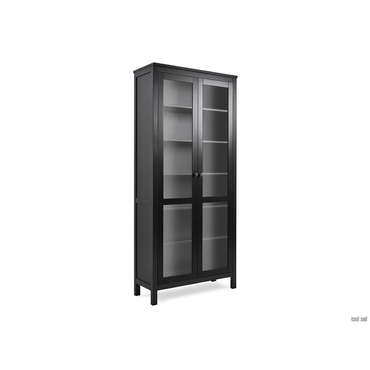 Шкаф-витрина Лузалес Кымор Черный, массив сосны