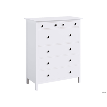 Комод Лузалес Кымор Белый, массив сосны Белый, массив сосны