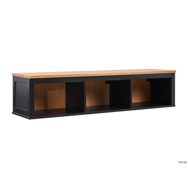 Настенная полка Лузалес Кымор Черный, массив сосны / Светло-коричневый, массив сосны Черный, массив сосны / Светло-коричневый, массив сосны