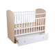 Кроватка для новорожденных Фея 173702 Белый / Дуб Пастельный Белый / Дуб Пастельный