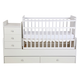 Кроватка для новорожденных Фея Флор Белый Белый