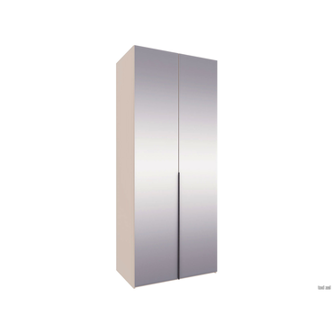 Распашной шкаф todzal Бриана Кашемир серый С зеркалом