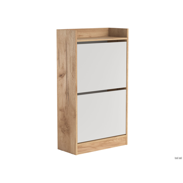 Обувница Петровская мебель Охта Лайт 600.2 Дуб Вотан / Белый Дуб Вотан / Белый