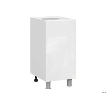 Кухонный модуль СВ-Мебель Стрэйт Белый / Белый глянец 40 см