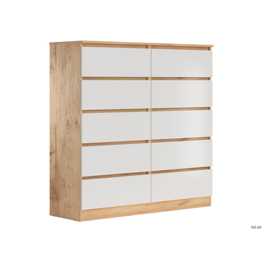 Комод Петровская мебель Охта Лайт Дуб Вотан / Белый Дуб Вотан / Белый