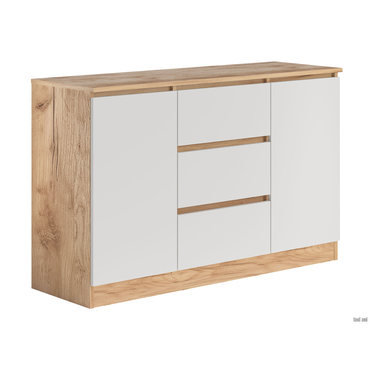 Комод Петровская мебель Охта Лайт Дуб Вотан / Белый Дуб Вотан / Белый