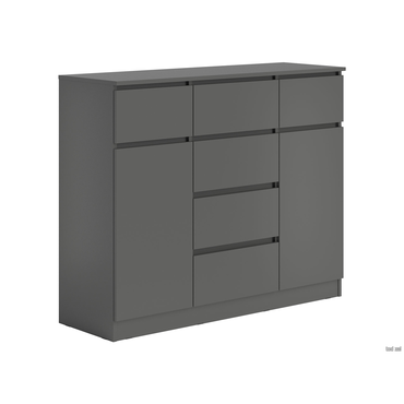 Комод Петровская мебель Охта Лайт Антрацит Антрацит