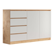 Комод Петровская мебель Охта Лайт Дуб Вотан / Белый Дуб Вотан / Белый