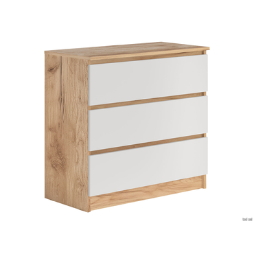 Комод Петровская мебель Охта Лайт Дуб Вотан / Белый Дуб Вотан / Белый