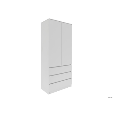 Распашной шкаф Петровская мебель Охта Лайт Белый Белый