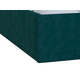 Двуспальная кровать todzal Эмина Изумрудный, велюр 140х200 см