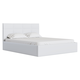Двуспальная кровать todzal Эмина Белый, экокожа 160х200 см
