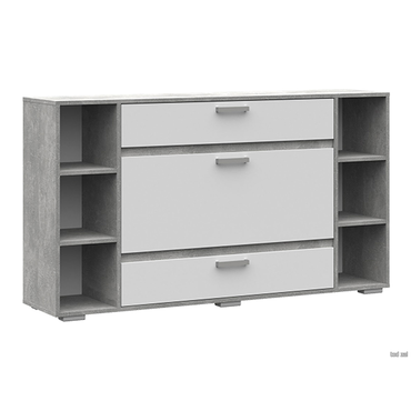 Комод Стендмебель Амбер Ателье светлый / Белый Ателье светлый / Белый