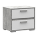 Прикроватная тумбочка Стендмебель ДЕНВЕР ТБ 01 Ателье светлый / Белый Ателье светлый / Белый