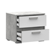 Прикроватная тумбочка Стендмебель ДЕНВЕР ТБ 01 Ателье светлый / Белый Ателье светлый / Белый