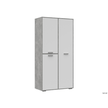 Распашной шкаф Стендмебель Амбер Ателье светлый / Белый Ателье светлый / Белый