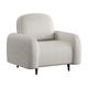 Кресло Сильва Монблан Молочный, шенилл Молочный, шенилл