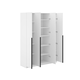 Распашной шкаф СВ-Мебель Сеул Белый текстурный Без антресоли