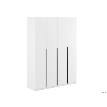 Распашной шкаф СВ-Мебель Сеул Белый текстурный Без антресоли