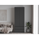 Распашной шкаф СВ-Мебель Тайлер Графит Графит