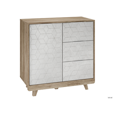 Комод Мебелони Мегаполис Дуб Каньон / Ромбы, фрезеровка Дуб Каньон / Ромбы, фрезеровка
