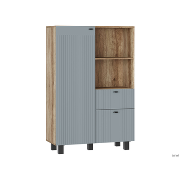 Комод Мебелони Олива Комби Дуб Каньон / Шарли бриз Дуб Каньон / Шарли бриз