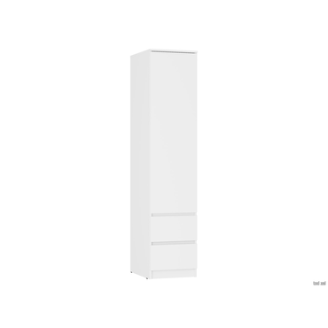 Распашной шкаф Мебелони Симпл Белый Белый