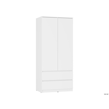 Распашной шкаф Мебелони Симпл Белый Без антресоли