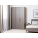 Распашной шкаф Моби Амьен Плэйн / Веллюто капучино Плэйн / Веллюто капучино