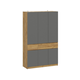 Распашной шкаф СВ-Мебель Анталья Дуб Крафт золотой / Графит серый Дуб Крафт золотой / Графит серый