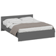 Двуспальная кровать СВ-Мебель Тайлер Графит серый Графит серый 160х200 см