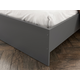 Двуспальная кровать СВ-Мебель Тайлер Графит серый Графит серый 160х200 см
