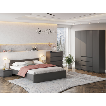 Спальный гарнитур СВ-Мебель Тайлер Графит серый Графит серый