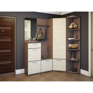 Прихожая Эра Алиса Ясень Шимо темный / Ясень Шимо светлый Ясень Шимо темный / Ясень Шимо светлый