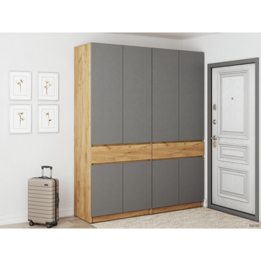 Прихожая СВ-Мебель Авиньон Дуб Крафт золотой / Графит серый Дуб Крафт золотой / Графит серый