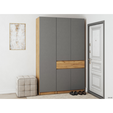 Прихожая СВ-Мебель Авиньон Дуб Крафт золотой / Графит серый Дуб Крафт золотой / Графит серый
