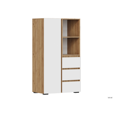 Стеллаж todzal Ирэн Белый / Дуб Крафт золотой Белый / Дуб Крафт золотой