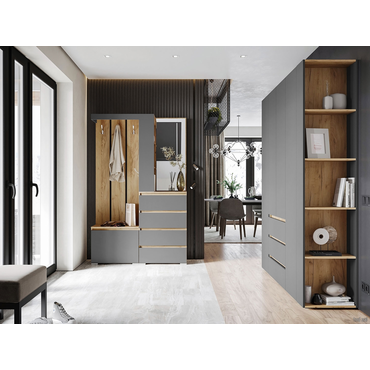 Прихожая todzal Ирэн Дуб Крафт золотой / Графит серый Дуб Крафт золотой / Графит серый