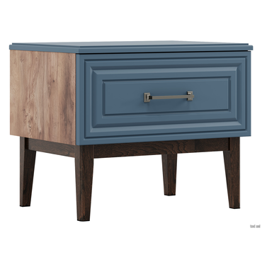 Прикроватная тумбочка todzal Гордона Сапфировый лак / Таксус
