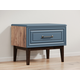 Прикроватная тумбочка todzal Гордона Сапфировый лак / Таксус