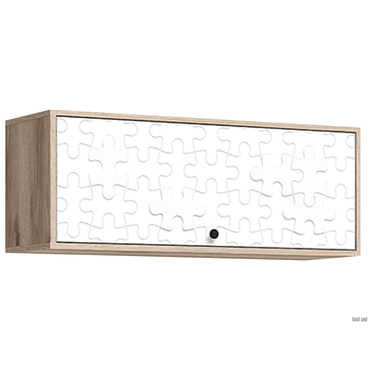 Детская полка Стендмебель Киви Дуб Делано / Белый пазл Дуб Делано / Белый пазл