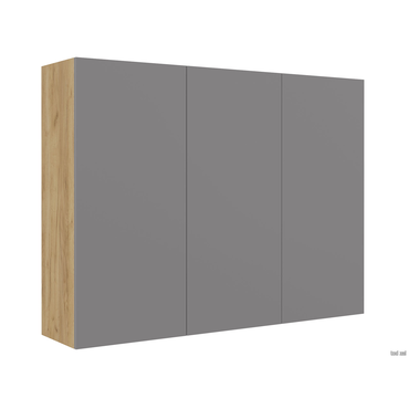 Шкаф навесной МК СТИЛЬ БОСТОН ШН-001 (Комплект) Дуб Крафт золотой / Серый шифер Дуб Крафт золотой / Серый шифер