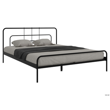 Двуспальная кровать Форвард-мебель Майра Черный, металл 90х200 см